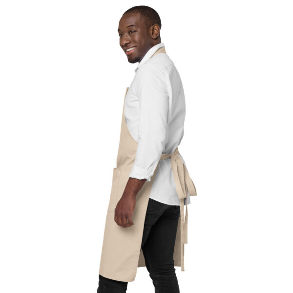 “Vino & Veggies” Longevity Club Apron – Organic Cotton - Image 4